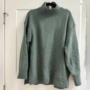 H&M sage green oversized sweater